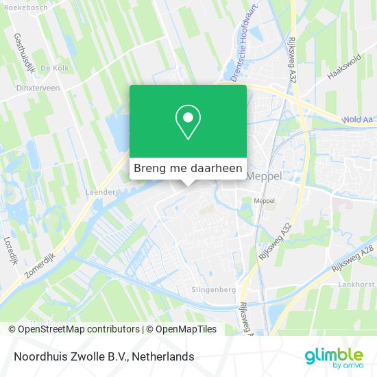 Noordhuis Zwolle B.V. kaart