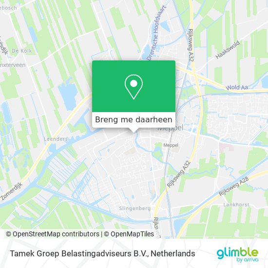 Tamek Groep Belastingadviseurs B.V. kaart