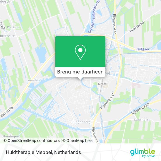 Huidtherapie Meppel kaart