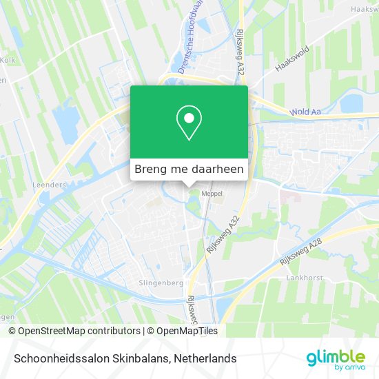 Schoonheidssalon Skinbalans kaart