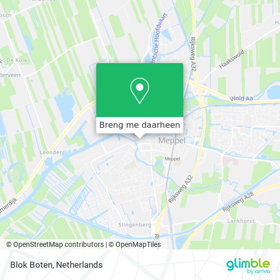 Blok Boten kaart