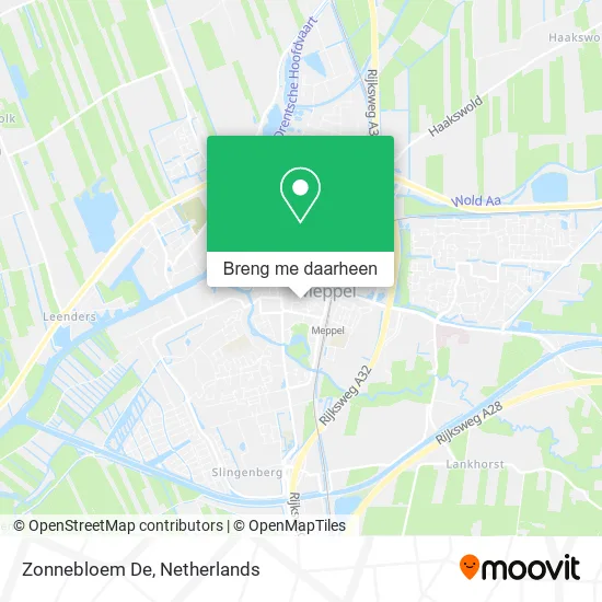 Zonnebloem De kaart