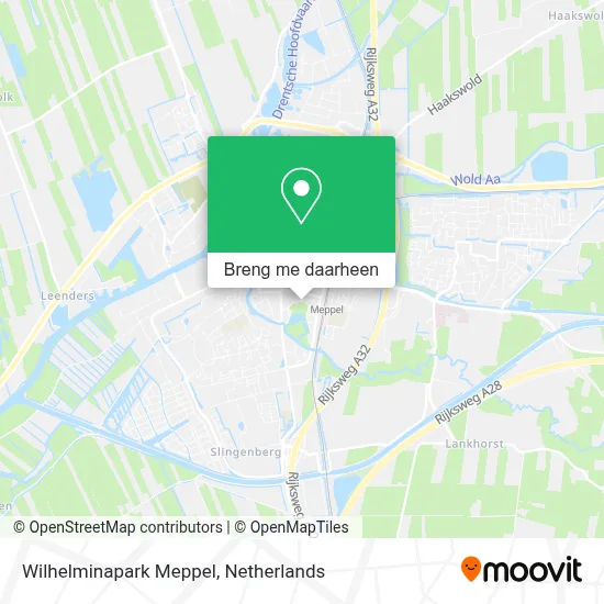 Wilhelminapark Meppel kaart