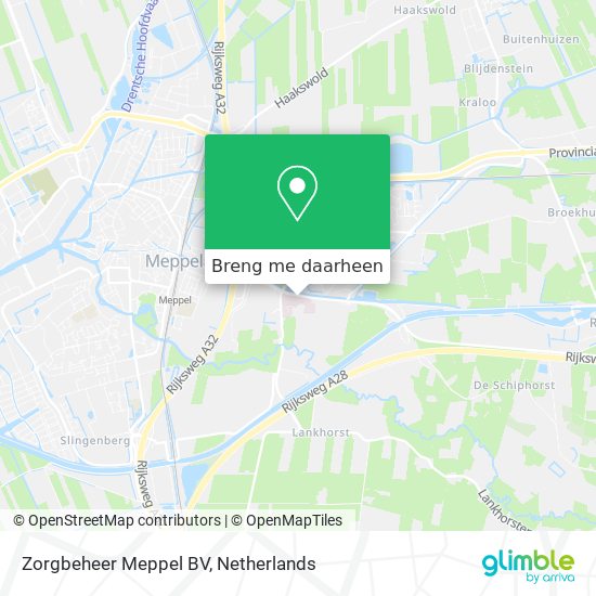 Zorgbeheer Meppel BV kaart