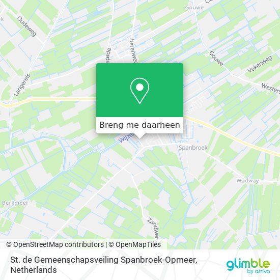 St. de Gemeenschapsveiling Spanbroek-Opmeer kaart