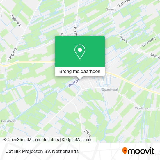 Jet Bik Projecten BV kaart