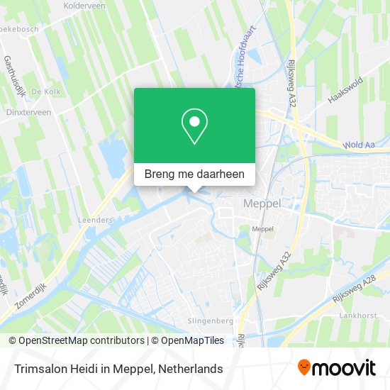 Trimsalon Heidi in Meppel kaart