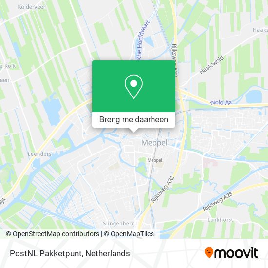 PostNL Pakketpunt kaart