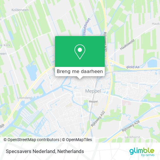 Specsavers Nederland kaart