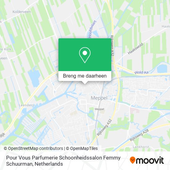 Pour Vous Parfumerie Schoonheidssalon Femmy Schuurman kaart
