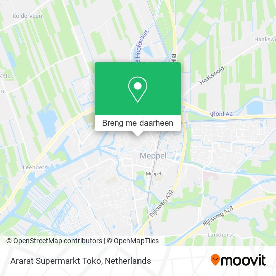 Ararat Supermarkt Toko kaart
