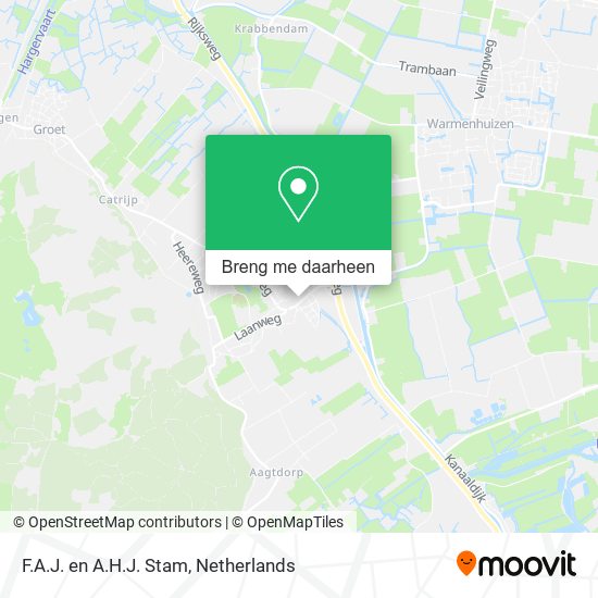 F.A.J. en A.H.J. Stam kaart