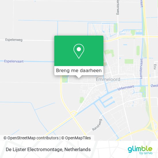 De Lijster Electromontage kaart
