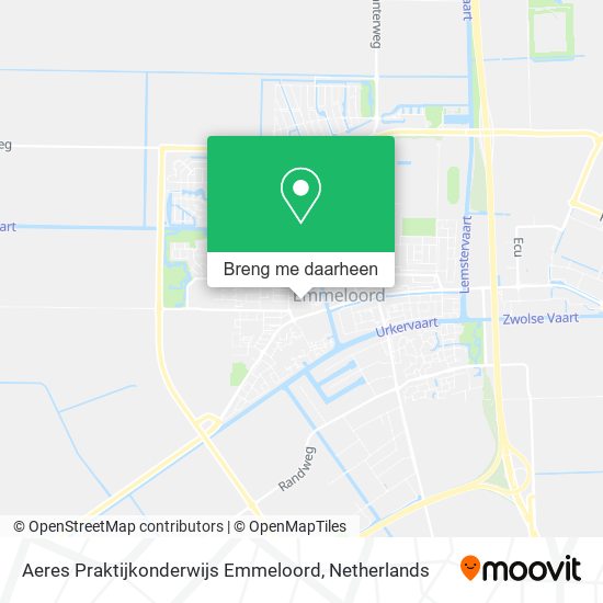 Aeres Praktijkonderwijs Emmeloord kaart