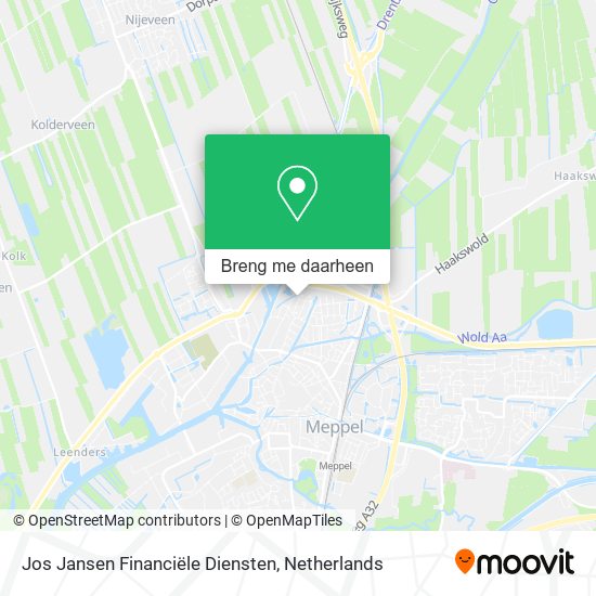 Jos Jansen Financiële Diensten kaart