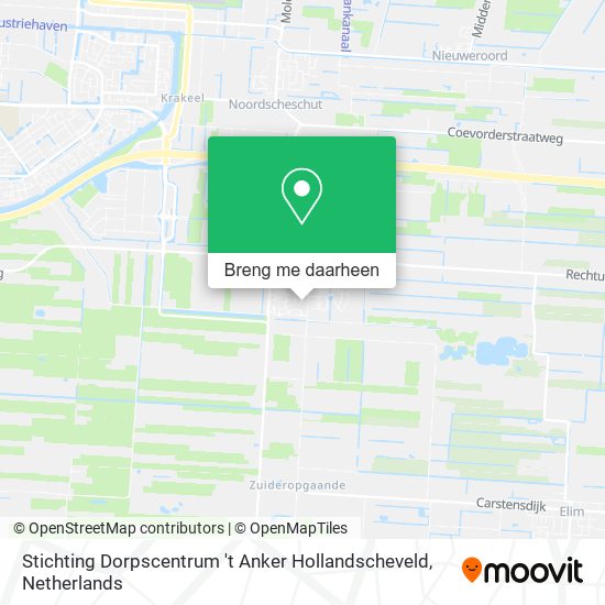 Stichting Dorpscentrum 't Anker Hollandscheveld kaart
