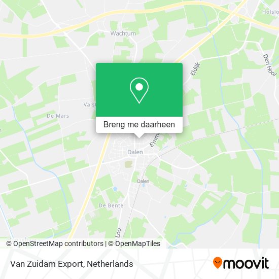 Van Zuidam Export kaart