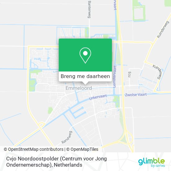 Cvjo Noordoostpolder (Centrum voor Jong Ondernemerschap) kaart