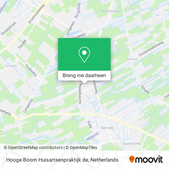 Hooge Boom Huisartsenpraktijk de kaart