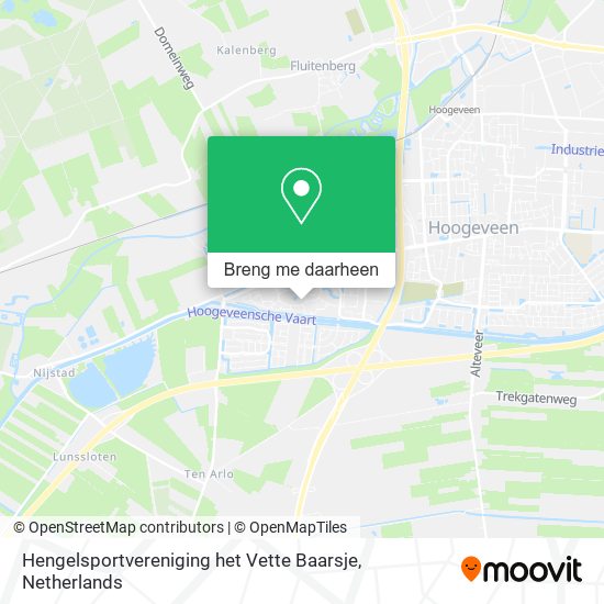 Hengelsportvereniging het Vette Baarsje kaart