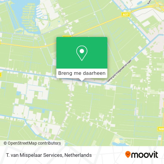 T. van Mispelaar Services kaart