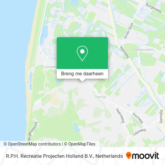 R.P.H. Recreatie Projecten Holland B.V. kaart