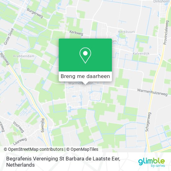 Begrafenis Vereniging St Barbara de Laatste Eer kaart