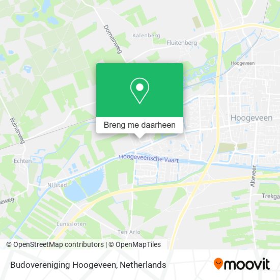 Budovereniging Hoogeveen kaart