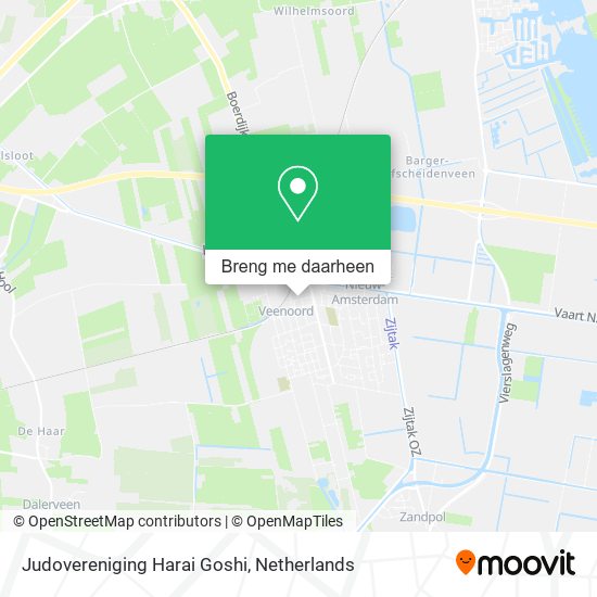 Judovereniging Harai Goshi kaart