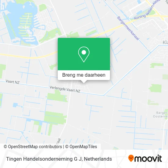 Tingen Handelsonderneming G J kaart