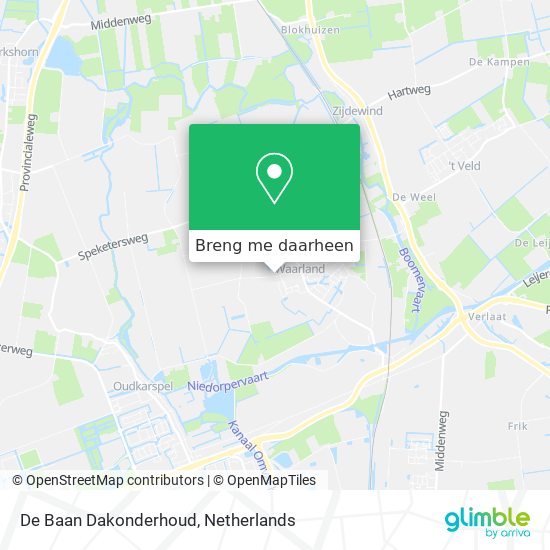 De Baan Dakonderhoud kaart