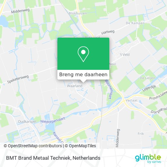 BMT Brand Metaal Techniek kaart