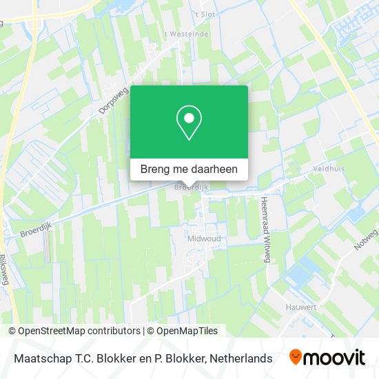 Maatschap T.C. Blokker en P. Blokker kaart