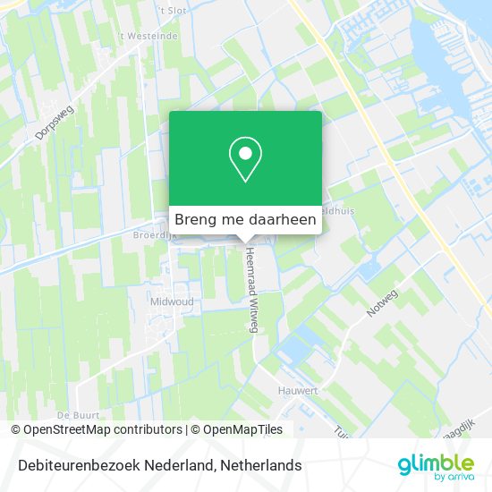 Debiteurenbezoek Nederland kaart