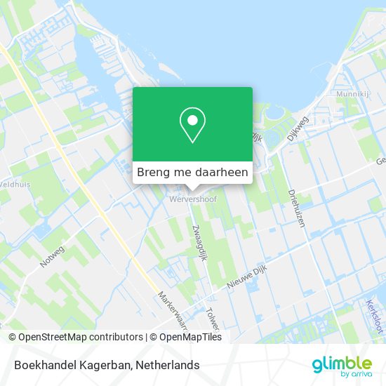 Boekhandel Kagerban kaart