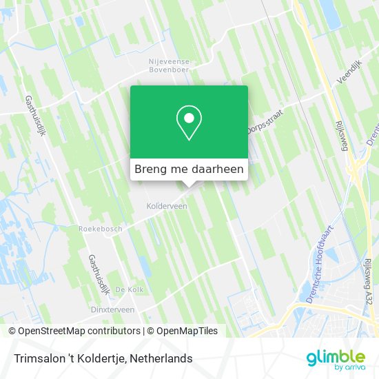 Trimsalon 't Koldertje kaart