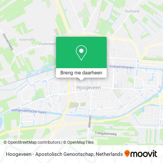Hoogeveen - Apostolisch Genootschap kaart