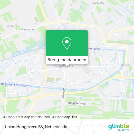 Unico Hoogeveen BV kaart