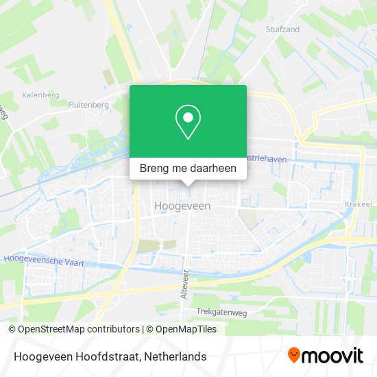Hoogeveen Hoofdstraat kaart