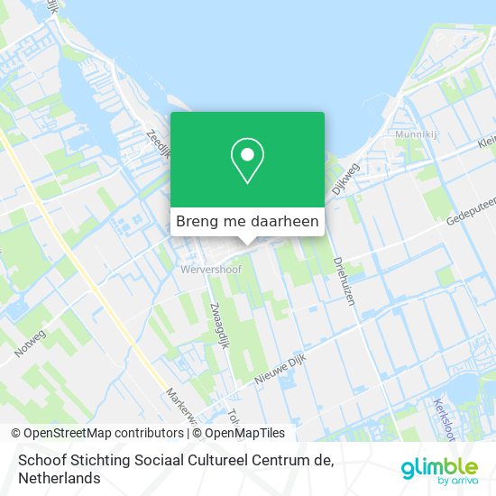 Schoof Stichting Sociaal Cultureel Centrum de kaart