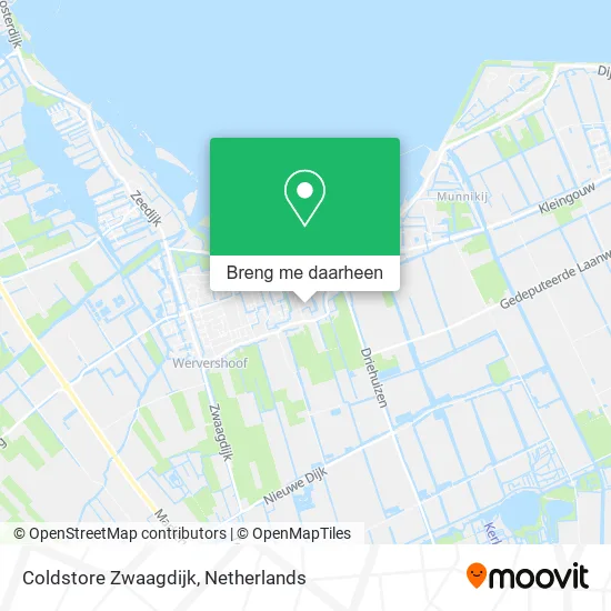 Coldstore Zwaagdijk kaart