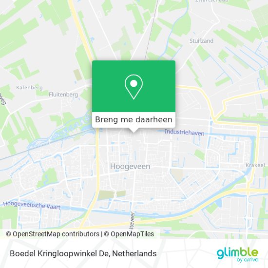 Boedel Kringloopwinkel De kaart