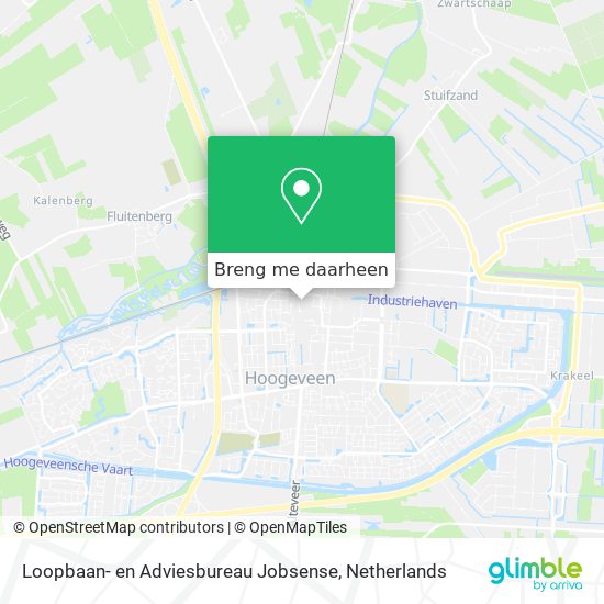 Loopbaan- en Adviesbureau Jobsense kaart