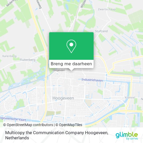 Multicopy the Communication Company Hoogeveen kaart