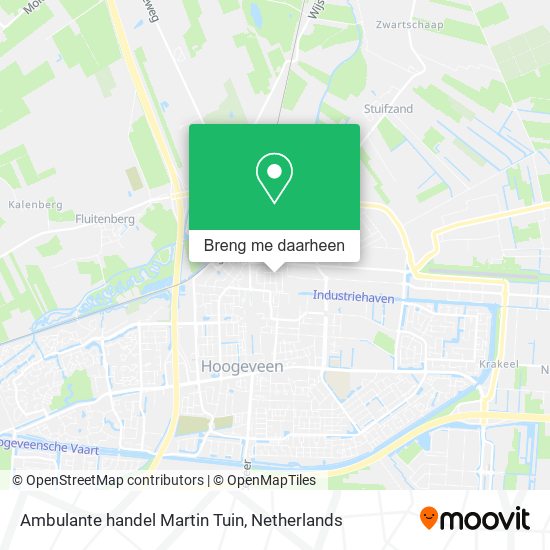 Ambulante handel Martin Tuin kaart