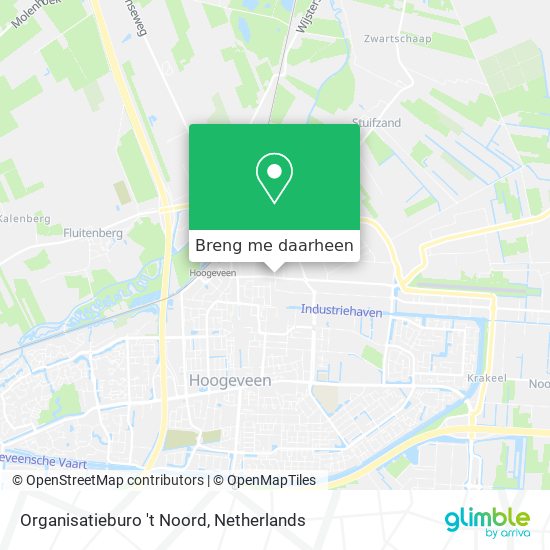 Organisatieburo 't Noord kaart