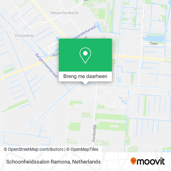 Schoonheidssalon Ramona kaart