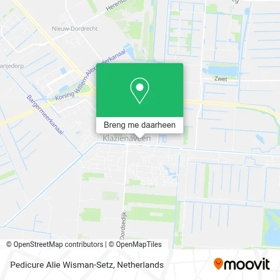 Pedicure Alie Wisman-Setz kaart