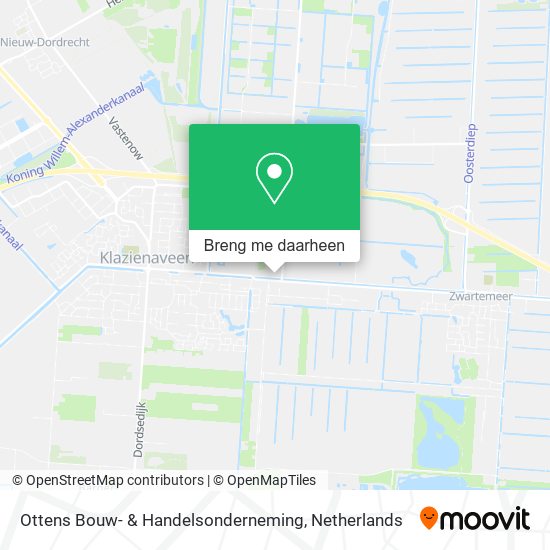Ottens Bouw- & Handelsonderneming kaart