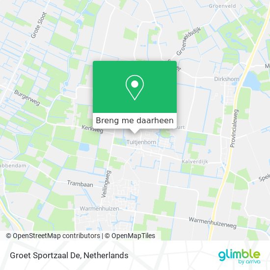 Groet Sportzaal De kaart